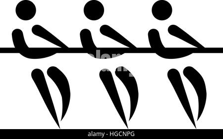 tug of war competition icon vector outline illustration Stock Vector ...