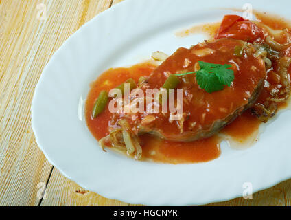 Kabkabou tunisien  - Traditional Tunisian fish sauce Stock Photo