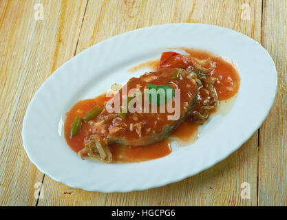 Kabkabou tunisien  - Traditional Tunisian fish sauce Stock Photo