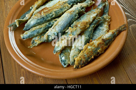 Finnish style Fried whitefish- friteerattu nahkiainen Stock Photo