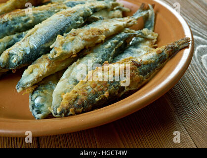 Finnish style Fried whitefish- friteerattu nahkiainen Stock Photo