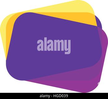 Abstract Overlapping Colored Card Stock Vector
