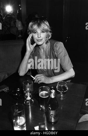 MARIANNE FAITHFULL singer and actress England 1979 at Atlantic in Stockholm Stock Photo