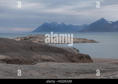 Spitsbergen, Svalbard, Gashamna, Hornsund, Stock Photo