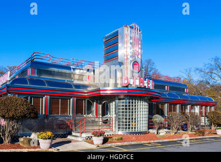 Traditional American Diner, Hyde Park, New York State, USA Stock Photo ...