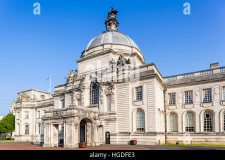 Wales, Cardiff, City Hall Stock Photo