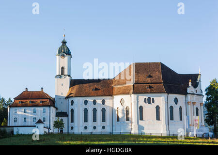 Germany, Bavaria, Allgau, Steingaden, Wieskirche Stock Photo