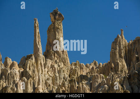 Moon valley, Valle de la Luna, near La Paz, Stock Photo