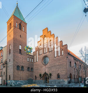 Maria's Church is a parish Church of Denmark located in the heart of the Vesterbro district of Copenhagen, Denmark. Stock Photo