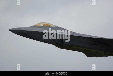 Lockheed Martin F-22 Raptor of the United States Air Force Stock Photo