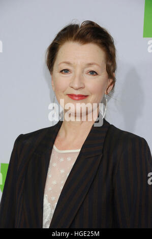 Los Angeles, USA. 07th Jan, 2017. Lesley Manville attends Hulu's Winter TCA 2017 Red Carpet held at the The Langham Huntington Hotel on January 7, 2017 in Los Angeles, California. © The Photo Access/Alamy Live News Stock Photo