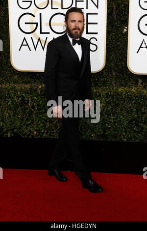 Los Angeles, California, USA. 08th Jan, 2017. Beverly Hills, Us. 08th Jan, 2017. Casey Affleck arrives at the 74th Annual Golden Globe Awards, Golden Globes, in Beverly Hills, Los Angeles, USA, on 08 January 2017. Photo: Hubert Boesl Photo: Hubert Boesl//dpa/Alamy Live News © dpa picture alliance/Alamy Live News Stock Photo