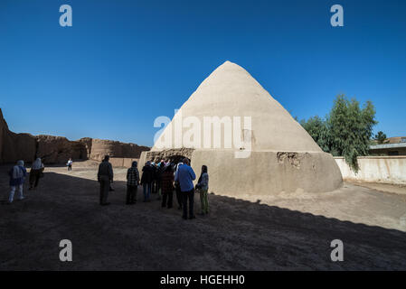 ancient type of evaporative cooler called Yakhchal, also known as Ice house in Kashan city, capital of Kashan County of Iran Stock Photo