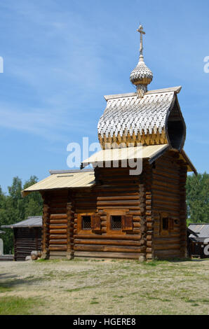 Taltsy Museum f Wooden Architectural and Ethonography near Irkutsk town. Stock Photo