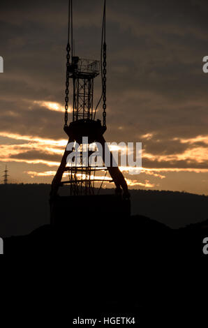 Coal mining town of Kultuk, Lake Baikal Stock Photo