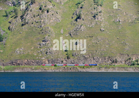 Circum-Baikal Railway, the scenic route along the shore of Lake Baikal Stock Photo