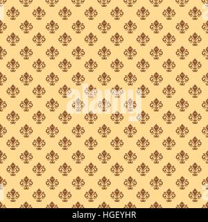 Seamless Vector Pattern With Royal Lily Stock Vector