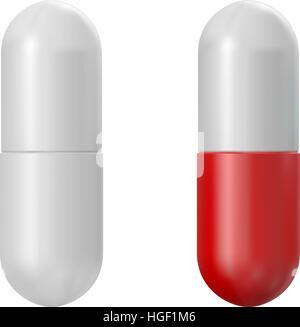 Capsule pill Stock Vector