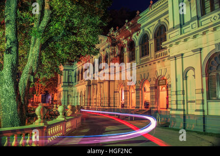 Sri Lanka: the old town of Kandy at night Stock Photo