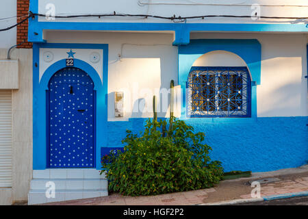 The town of Sidi Ifni on the Atlantic coast of Morocco. Stock Photo