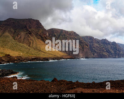 Cliffs of Punta de Teno on Tenerife Stock Photo