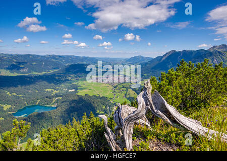 Panorama of the the Illertal valley in Allgäu, Bavaria Stock Photo