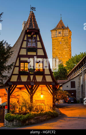 Rothenburg ob der Tauber, Bavaria Stock Photo