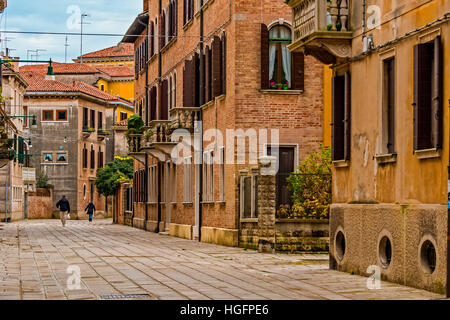 Italy Veneto Venice St. Elena Island Stock Photo