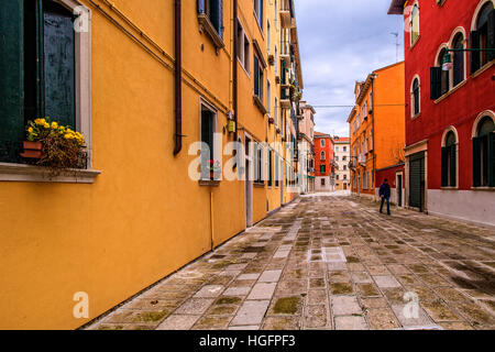 Italy Veneto Venice St. Elena Island Stock Photo