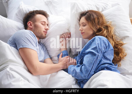 Getting a peaceful night of rest Stock Photo
