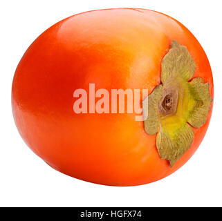 Persimmon isolated on white background clipping path Stock Photo