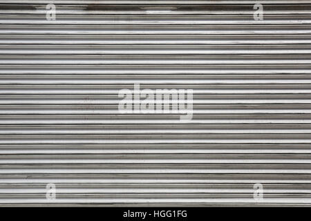 Metal rolling shutter texture background Stock Photo