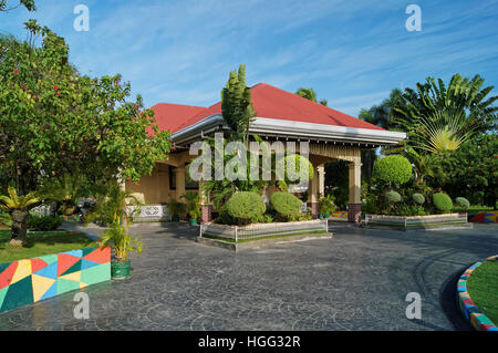 South East Asia,Philippines,Metro Cebu,Mactan Island,Lapu-Lapu City,Lapu-Lapu Shrine,Memorial Gardens and Lapu Lapu Plaque Stock Photo