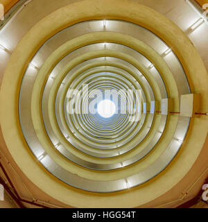 Special Drum-shaped public housing in Hong Kong, China Stock Photo