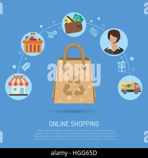 Online Shopping Concept Stock Vector