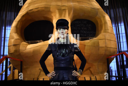 Berlin, Germany. 9th Jan, 2017. EXCLUSIVE - Designer Esther Perbandt, photographed at the 'Volksbuehne' (lit. 'People's Theatre') in Berlin, Germany, 9 January 2017. Photo: Britta Pedersen/dpa-Zentralbild/ZB/dpa/Alamy Live News Stock Photo