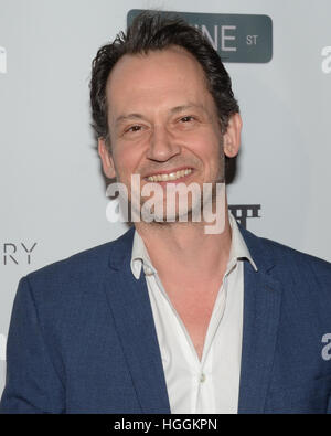 Johnny Sneed arrives at the premiere of Gravitas Ventures' 'Hickey' at Arena Cinelounge in Hollywood, California on January 6, 2017. Stock Photo