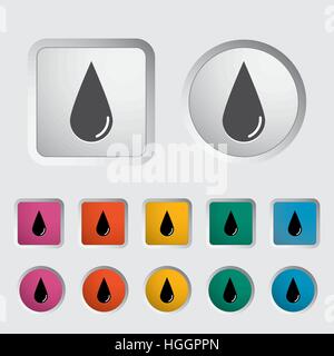 Drop icon. Vector illustration EPS. Stock Vector
