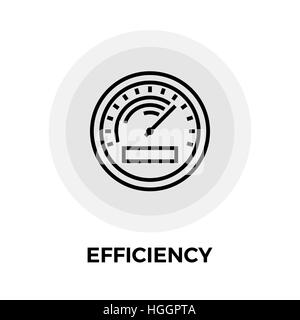 Efficiency icon vector. Flat icon isolated on the white background. Editable EPS file. Vector illustration. Stock Vector