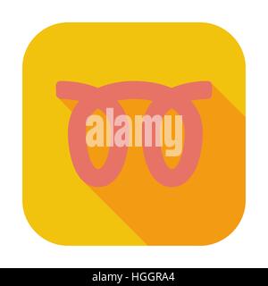 Glow plug. Single flat color icon. Vector illustration. Stock Vector