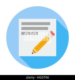 Note. Single flat color icon. Vector illustration. Stock Vector