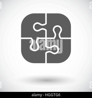 Puzzle icon. Flat vector related icon for web and mobile applications. It can be used as - logo, pictogram, icon, infographic element. Vector Illustra Stock Vector