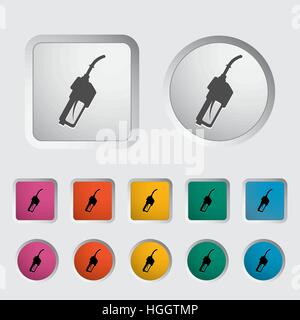 Refueling nozzle icon. Vector illustration. Stock Vector