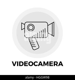 Videocamera Icon Vector. Videocamera Icon Flat. Videocamera Icon Image. Videocamera Icon Object. Videocamera Line icon. Videocamera Icon JPEG. Videoca Stock Vector