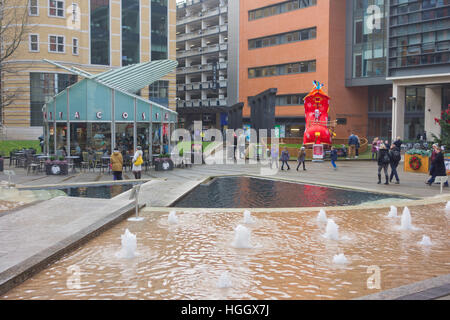 Brindley Place, Birmingham City Centre, West Midlands, England, UK Stock Photo