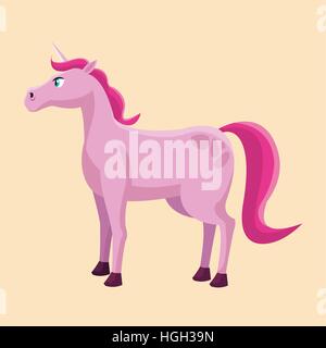 Pink Unicorn Stock Vector Image Art Alamy