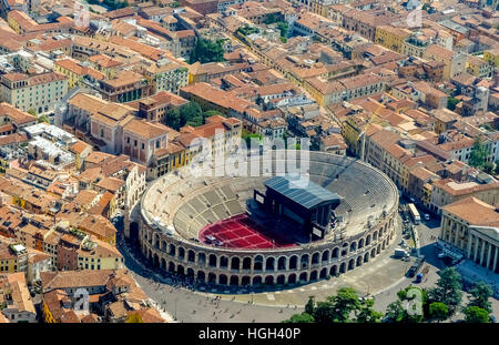 City centre with Arena di Verona, Province of Verona, Veneto, Italy Stock Photo