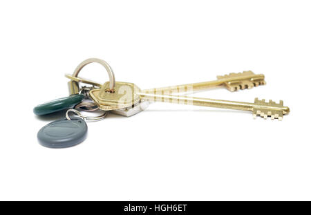 keys isolated on white background Stock Photo