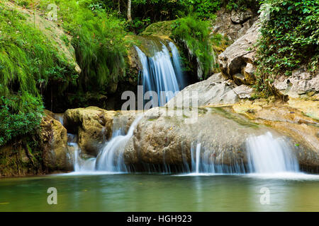 Beautiful Waterfall in Soroa, (Vinales) Pinar del Rio, Cuba Stock Photo