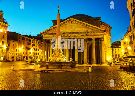 Pantheon at the Piazza della Rotonda in Rome, Italy Stock Photo